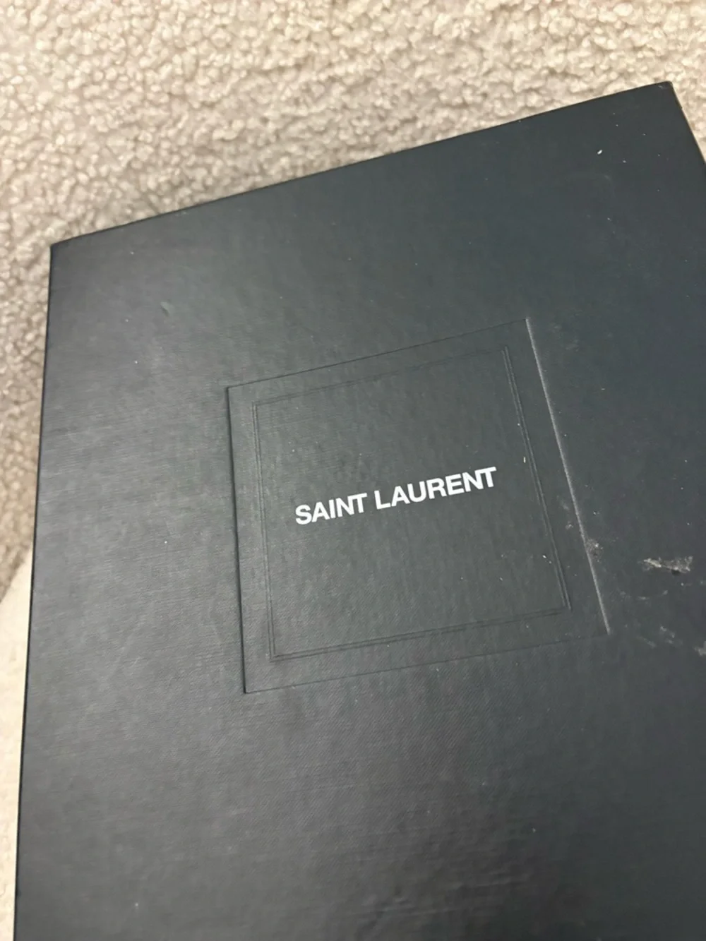 Saint Laurent Metallic Gold Logo-Heel Ankle-Strap Sandals - Picture 8 of 8